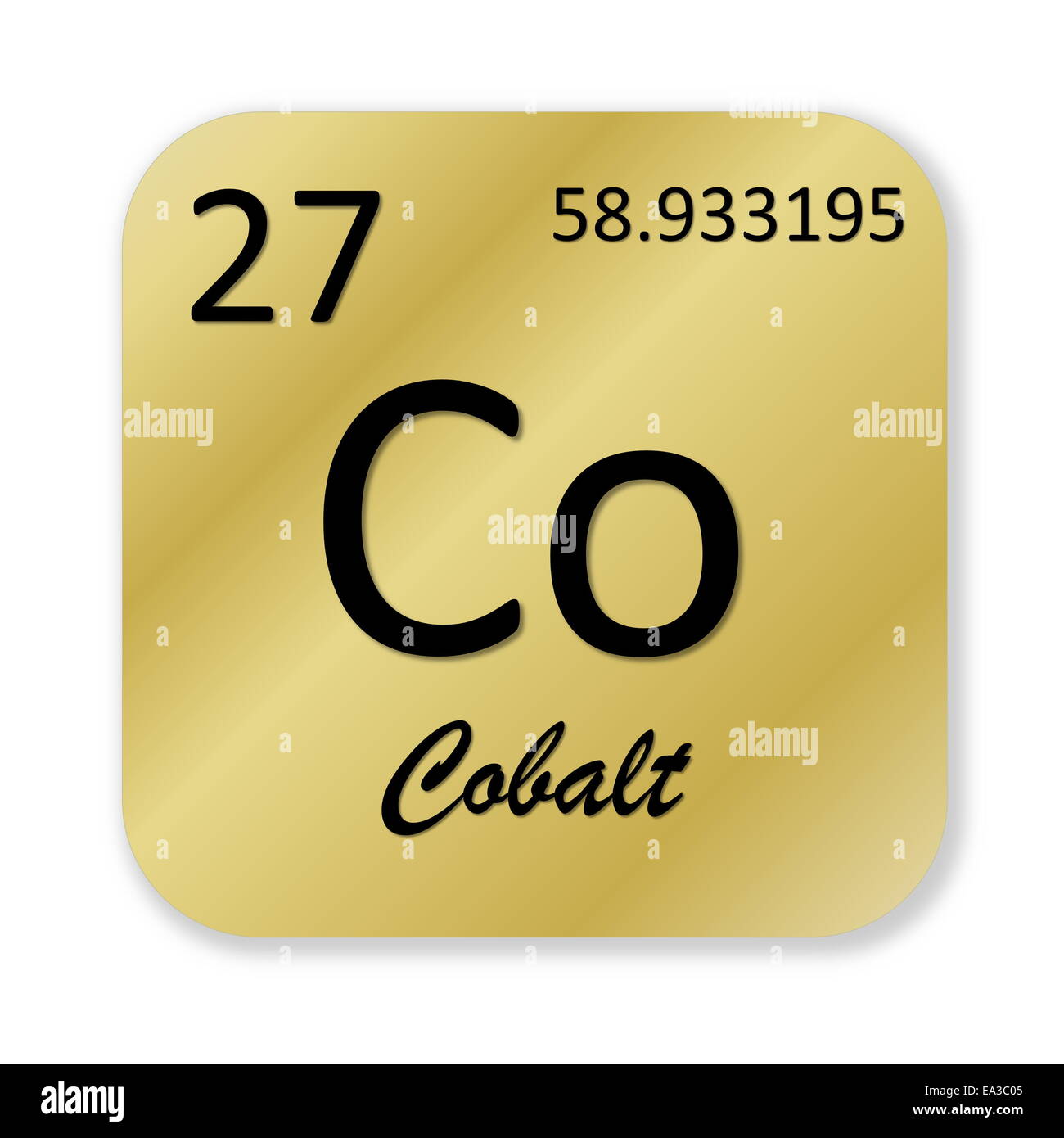 Cobalt Chemical Element Present Enameled Mineral Stock Photo 1898645431