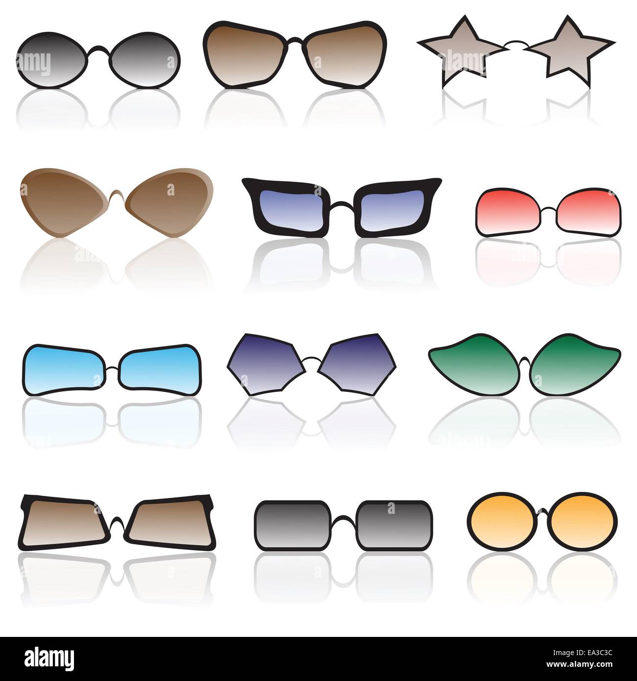 Retro glasses frames hi-res stock photography and images - Alamy