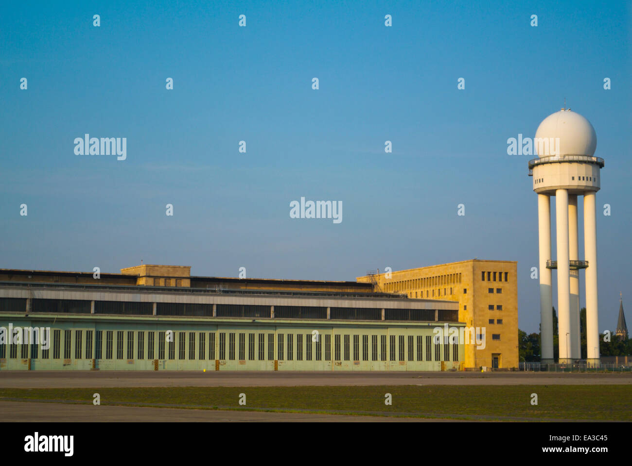 Tempelhof former airport, west Berlin, Germany Stock Photo