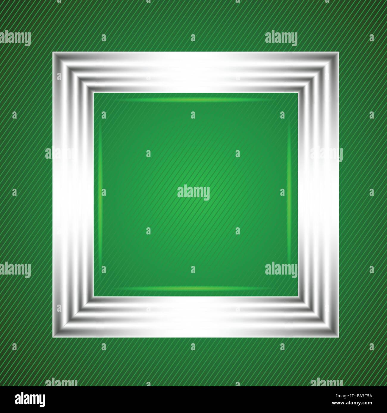 white frame on a green background Stock Photo - Alamy