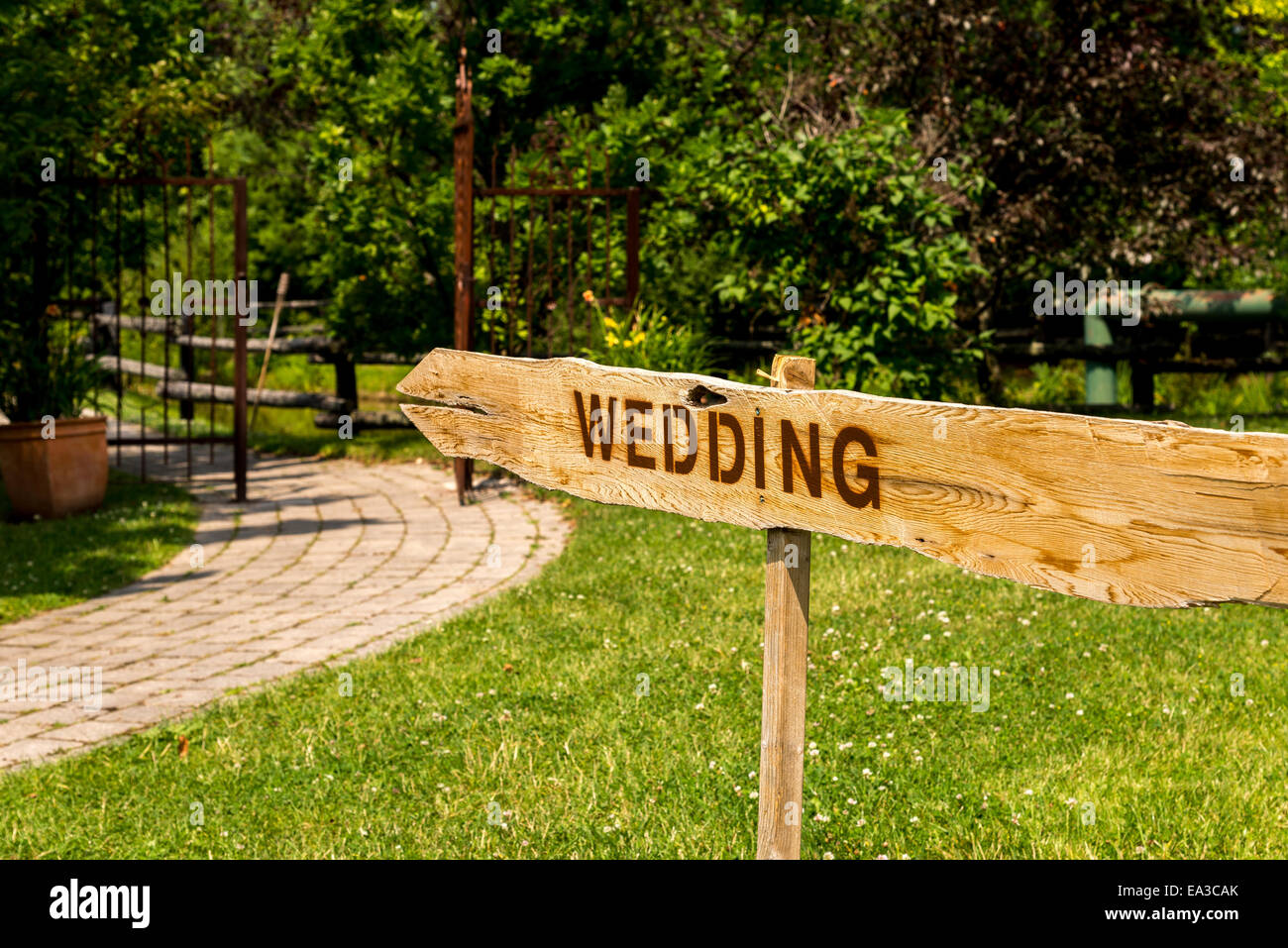 Wedlock Sign Wedlock hi-res stock photography and images - Alamy