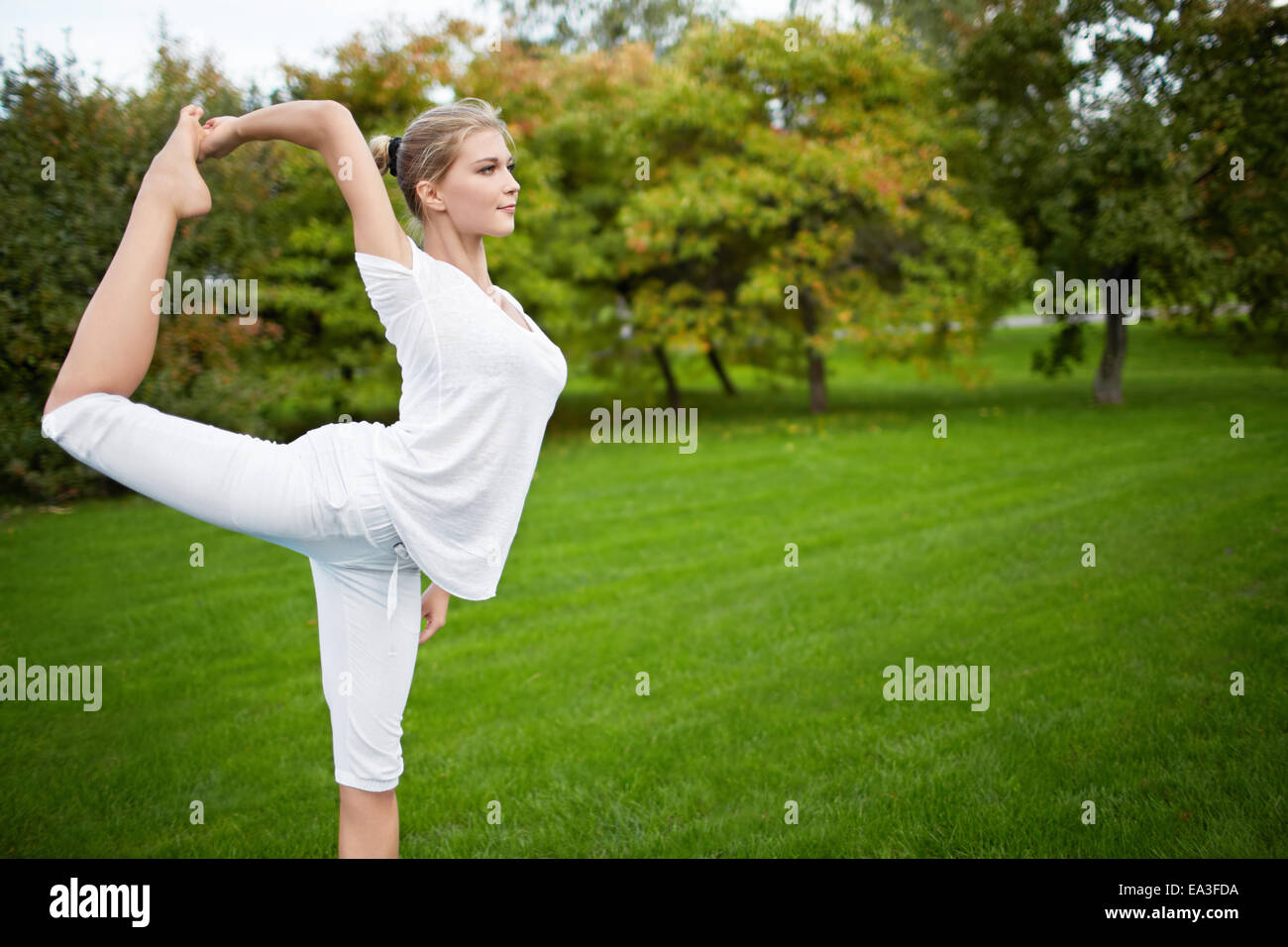 Stretching Stock Photo