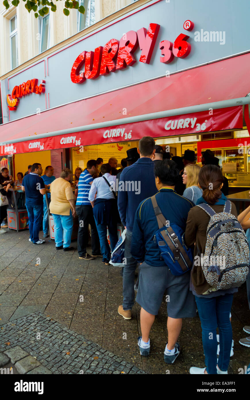 Curry 36 sausage restaurant, Mehringdamm street, Kreuzberg, west Berlin