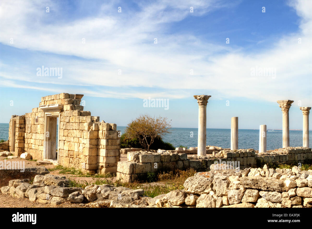 Ancient Greek basilica Stock Photo Alamy