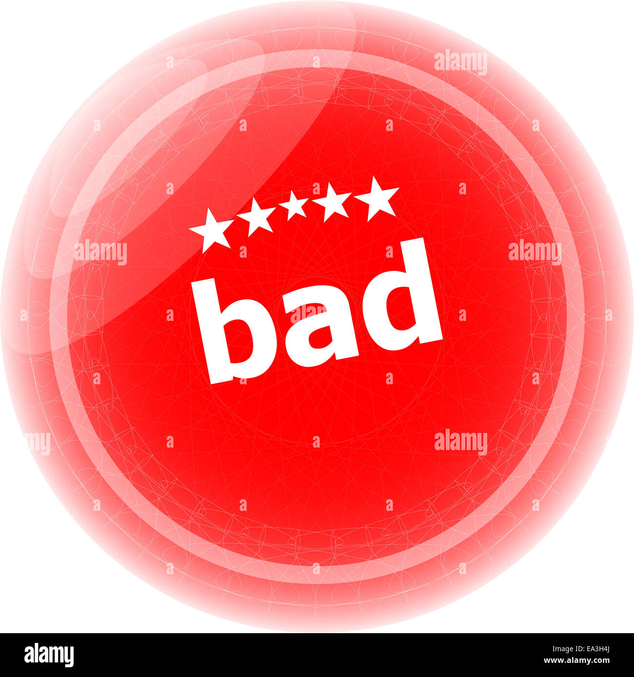 Bad Word On Red Stickers Button Label Stock Photo Alamy