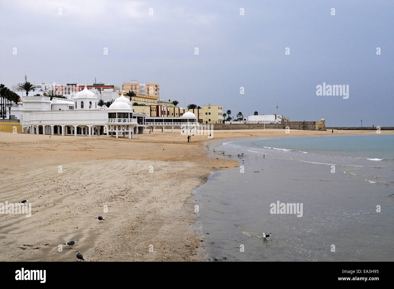 Playa La Caleta Beach Cadiz Spain Stock Photo 75067473 Alamy