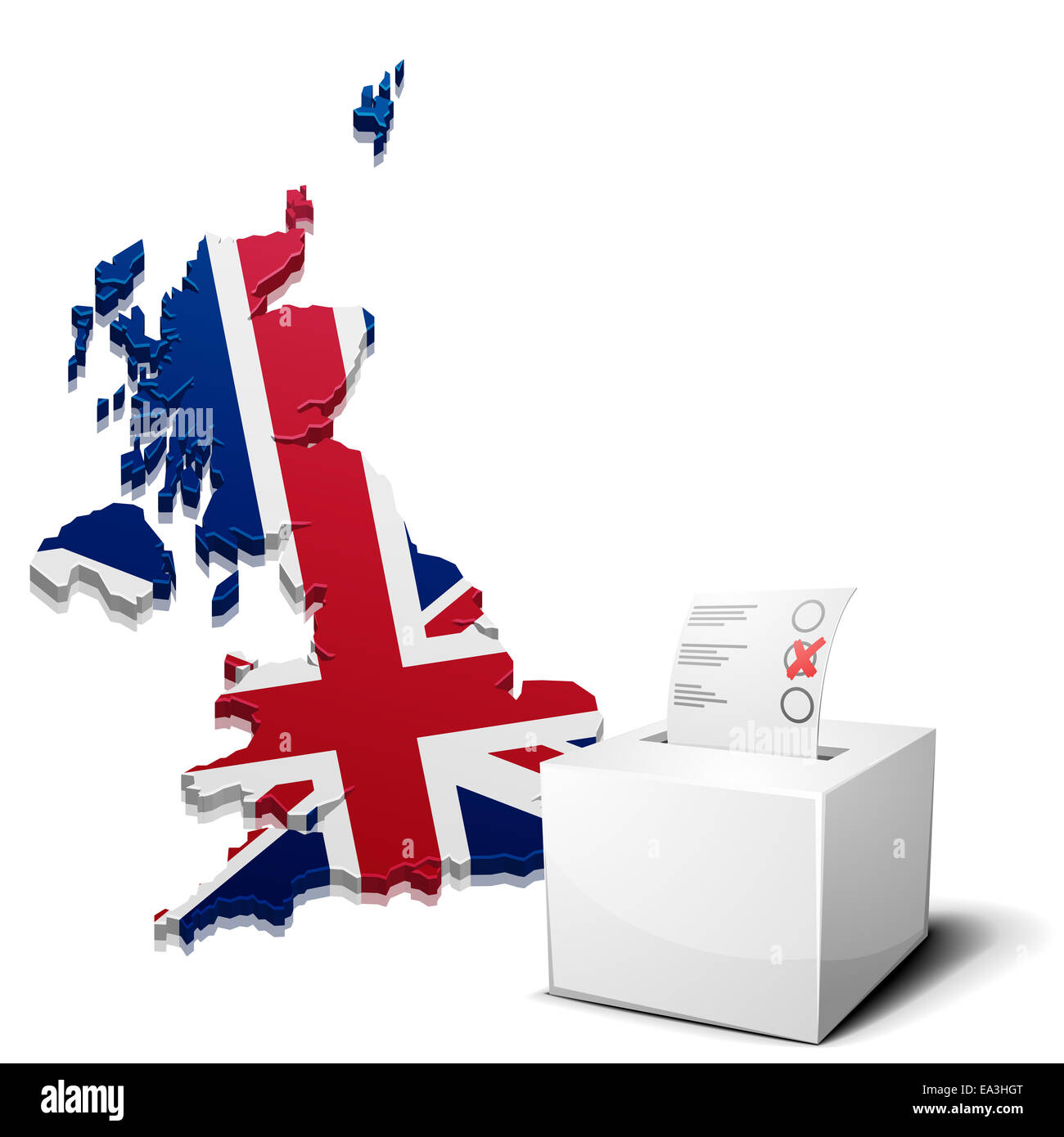 ballot box Great Britain Stock Photo