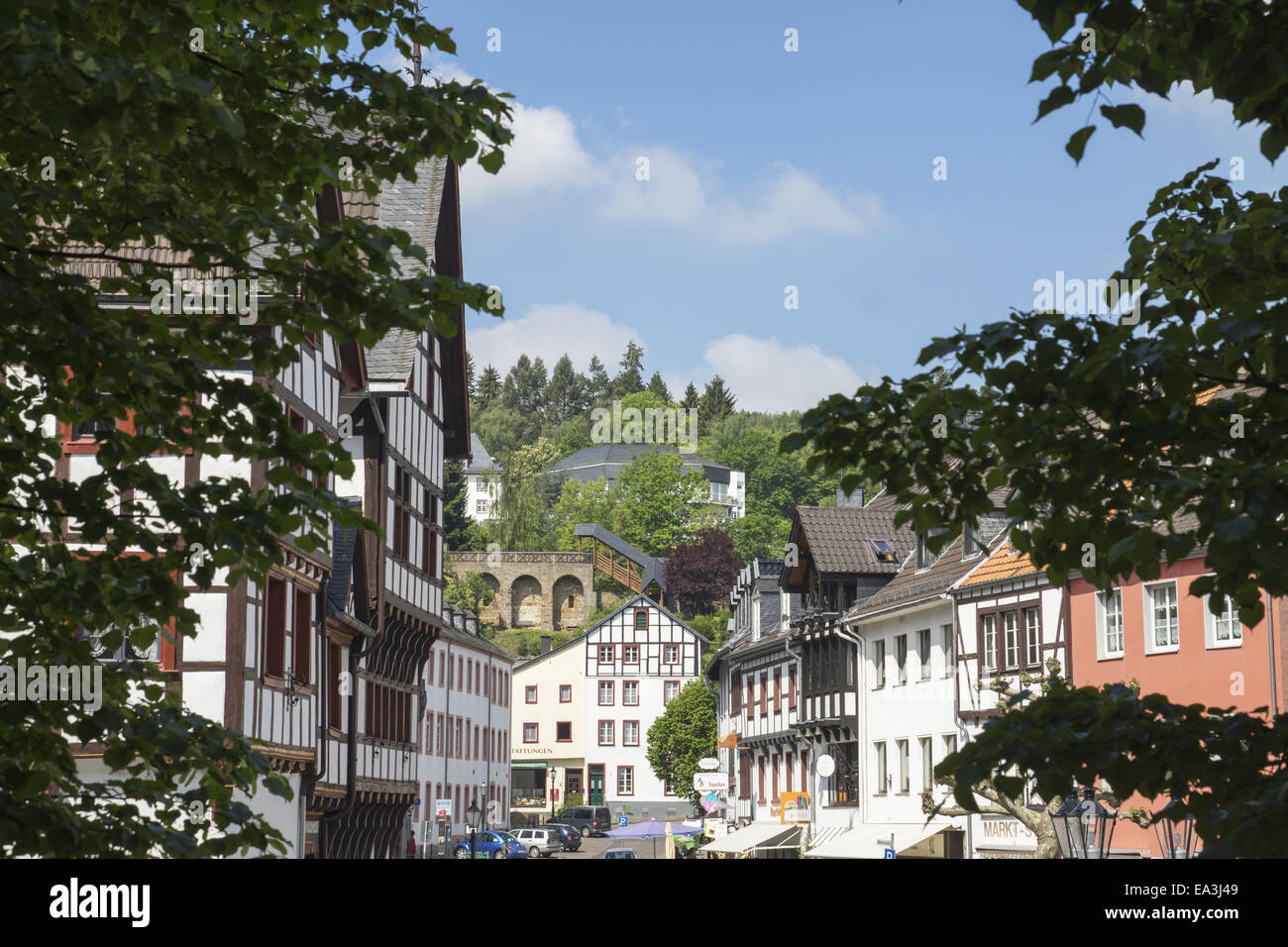 Town view of Bad Muenstereifel, Germany Stock Photo