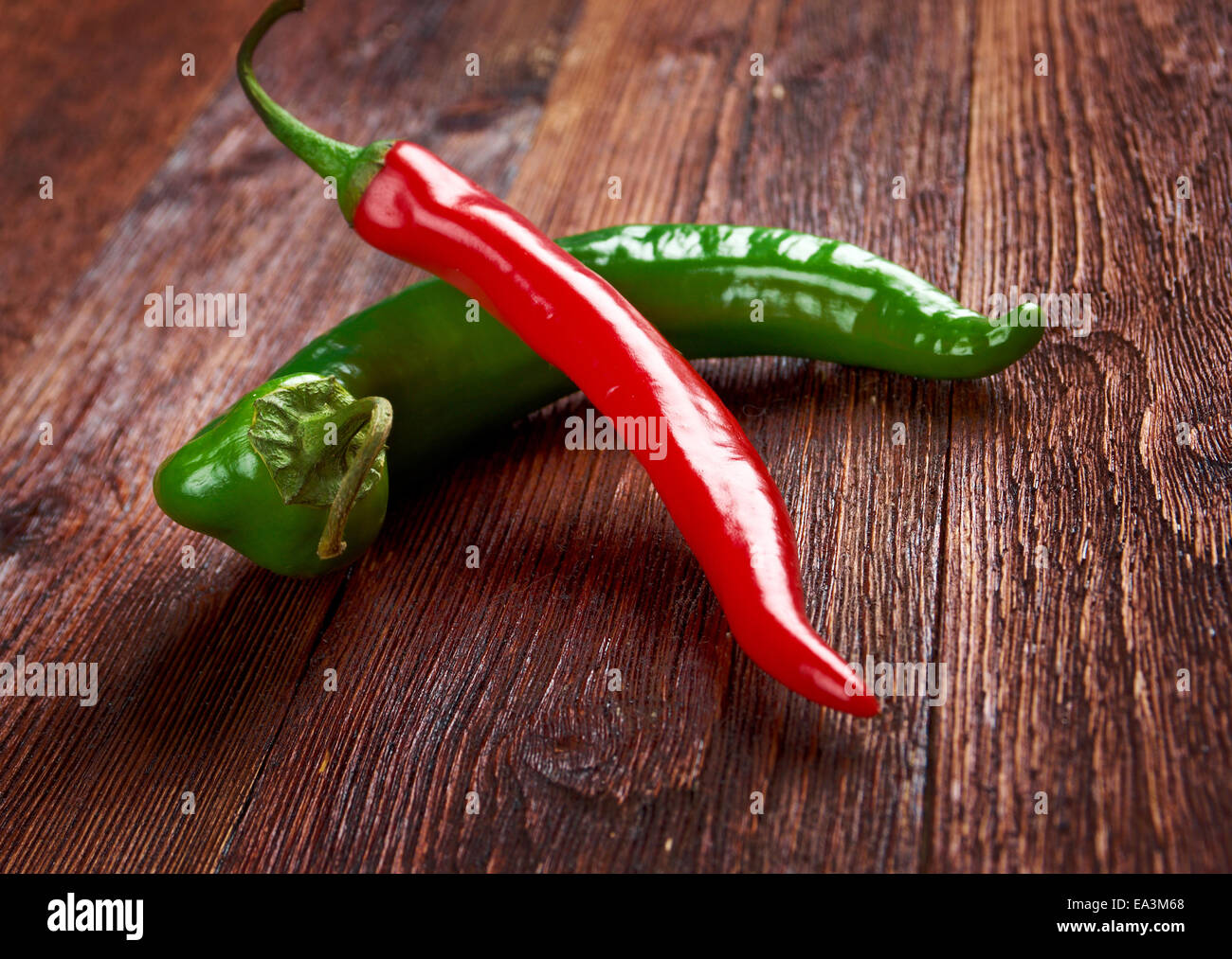 Red and green Hot Chili Peppers Stock Photo - Alamy