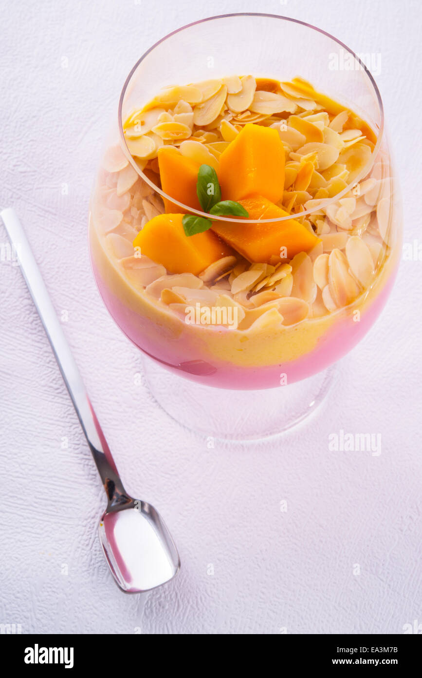 mango fruit cocktail Stock Photo Alamy