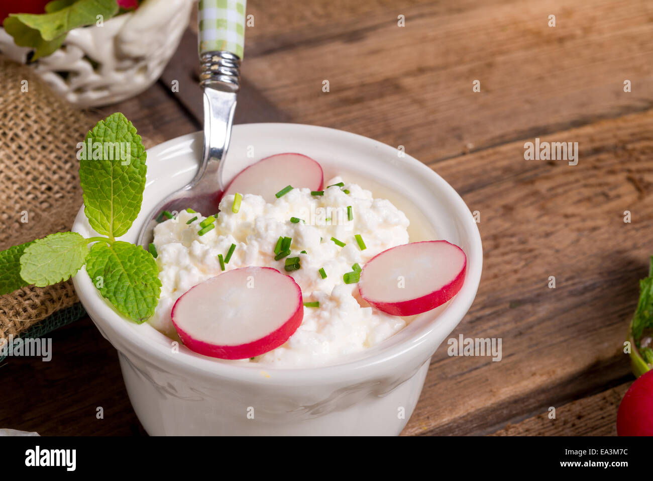 Breakfast cottage cheese Stock Photo - Alamy