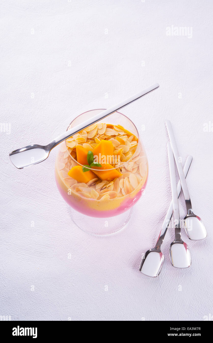 mango fruit cocktail Stock Photo Alamy
