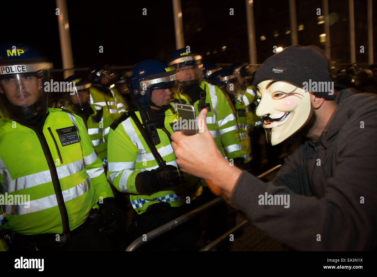 Bonfire night police hi-res stock photography and images - Alamy