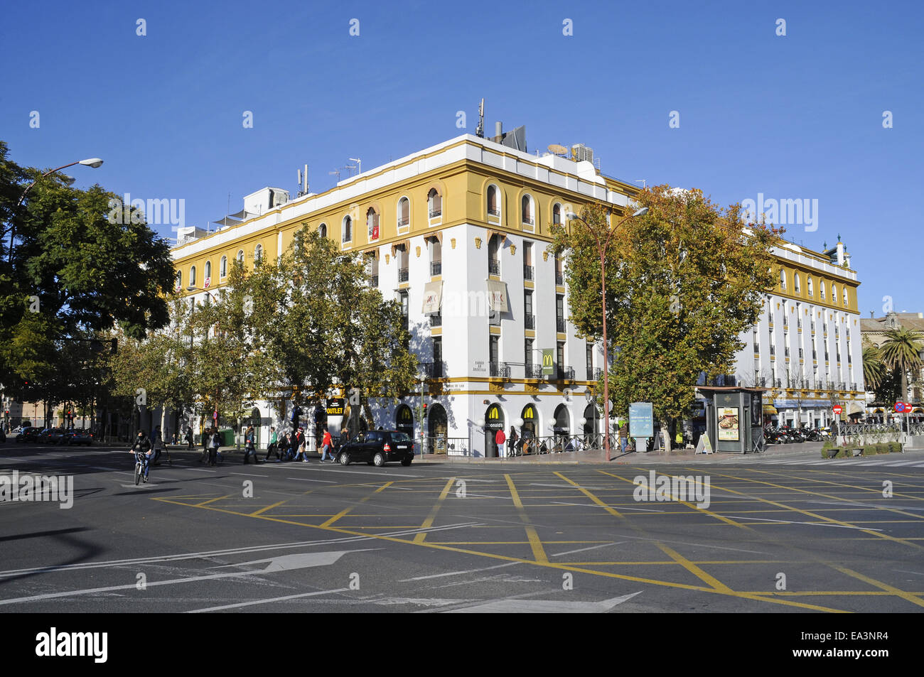 Paseo de las Delicias, street, Seville, Spain Stock Photo Alamy