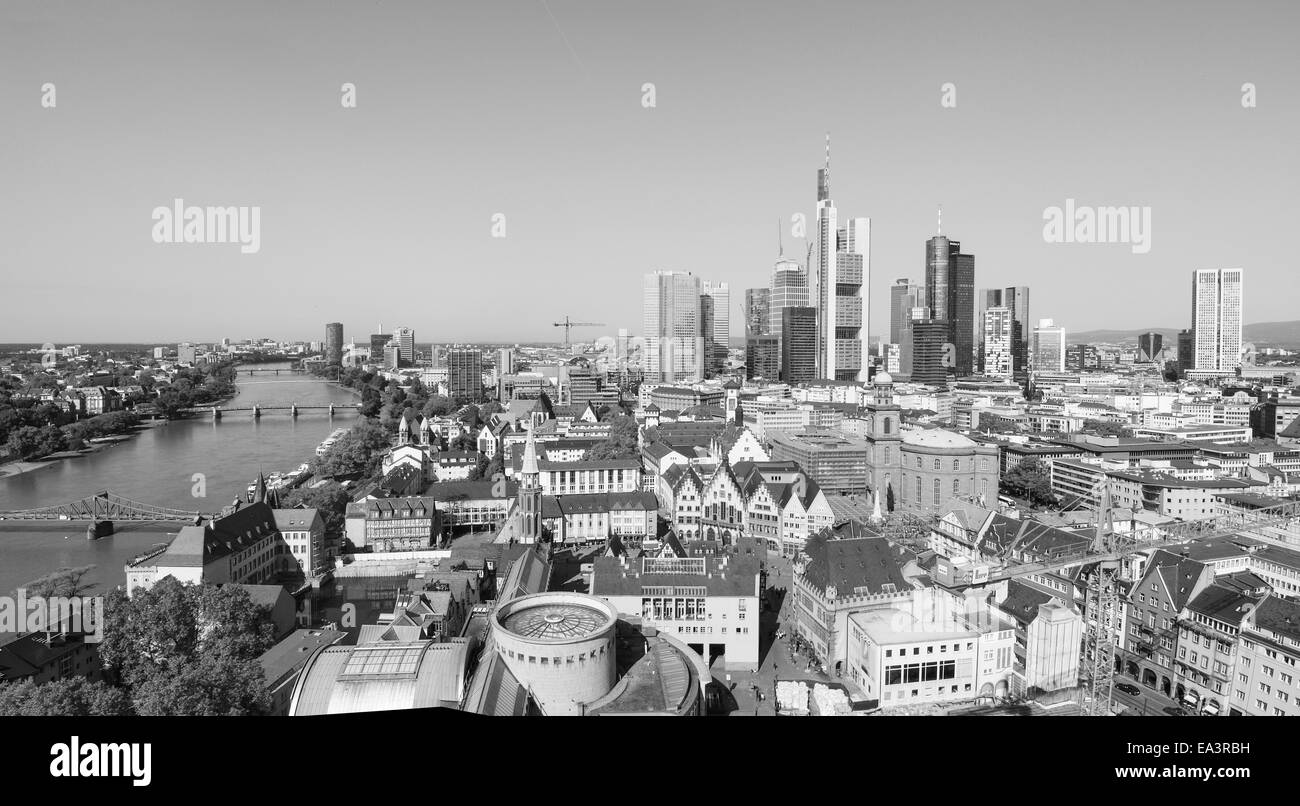 Frankfurt am Main panorama Stock Photo