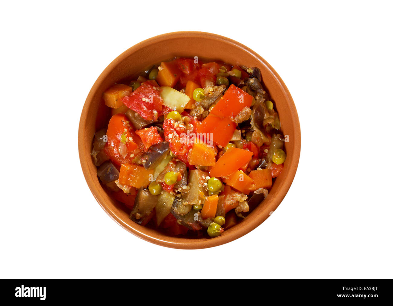 Country  stew - gyuvech. Stock Photo