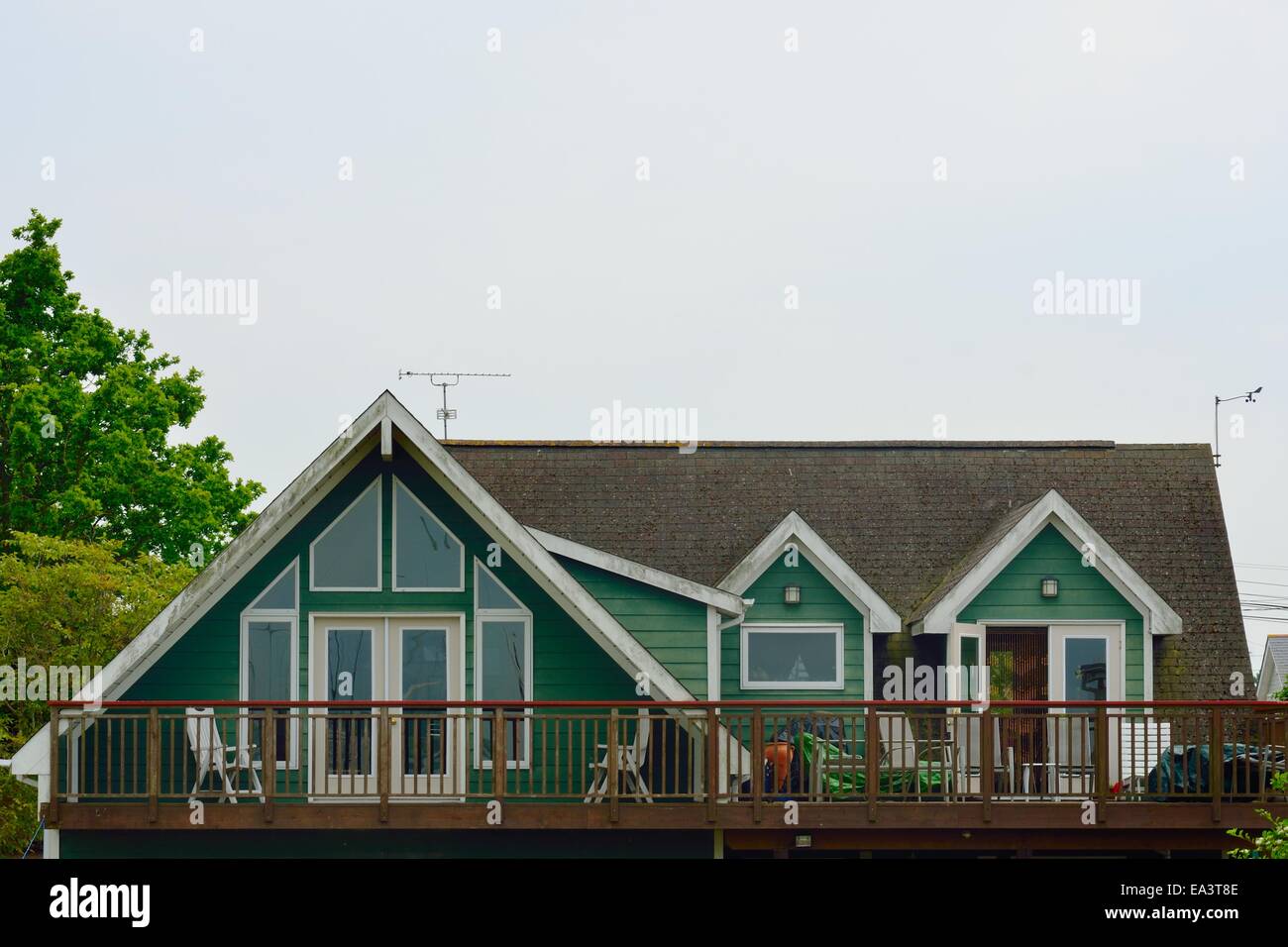 Green House by sea Stock Photo