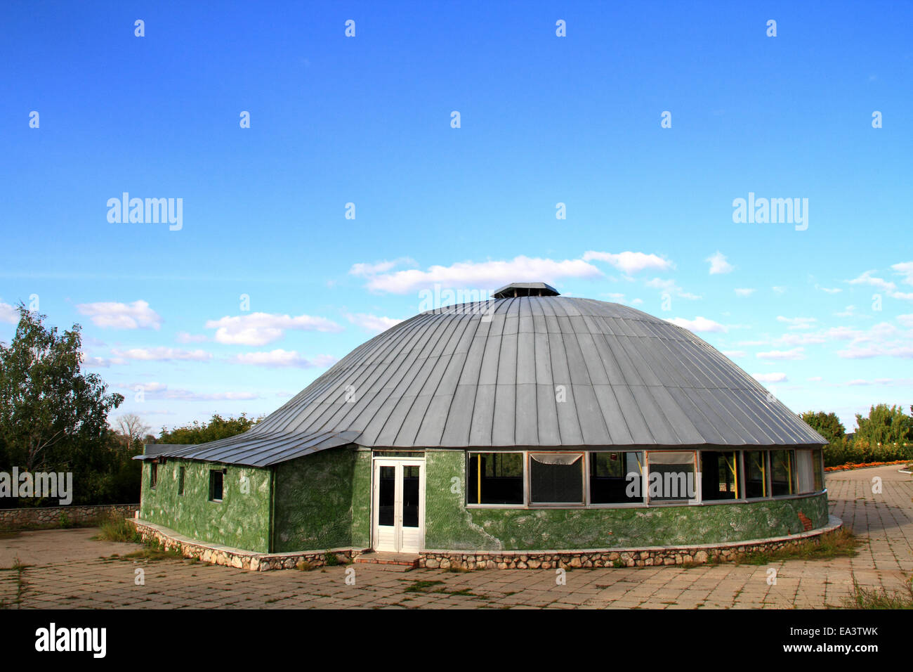 Domed house, Moscow region, Russia Stock Photo