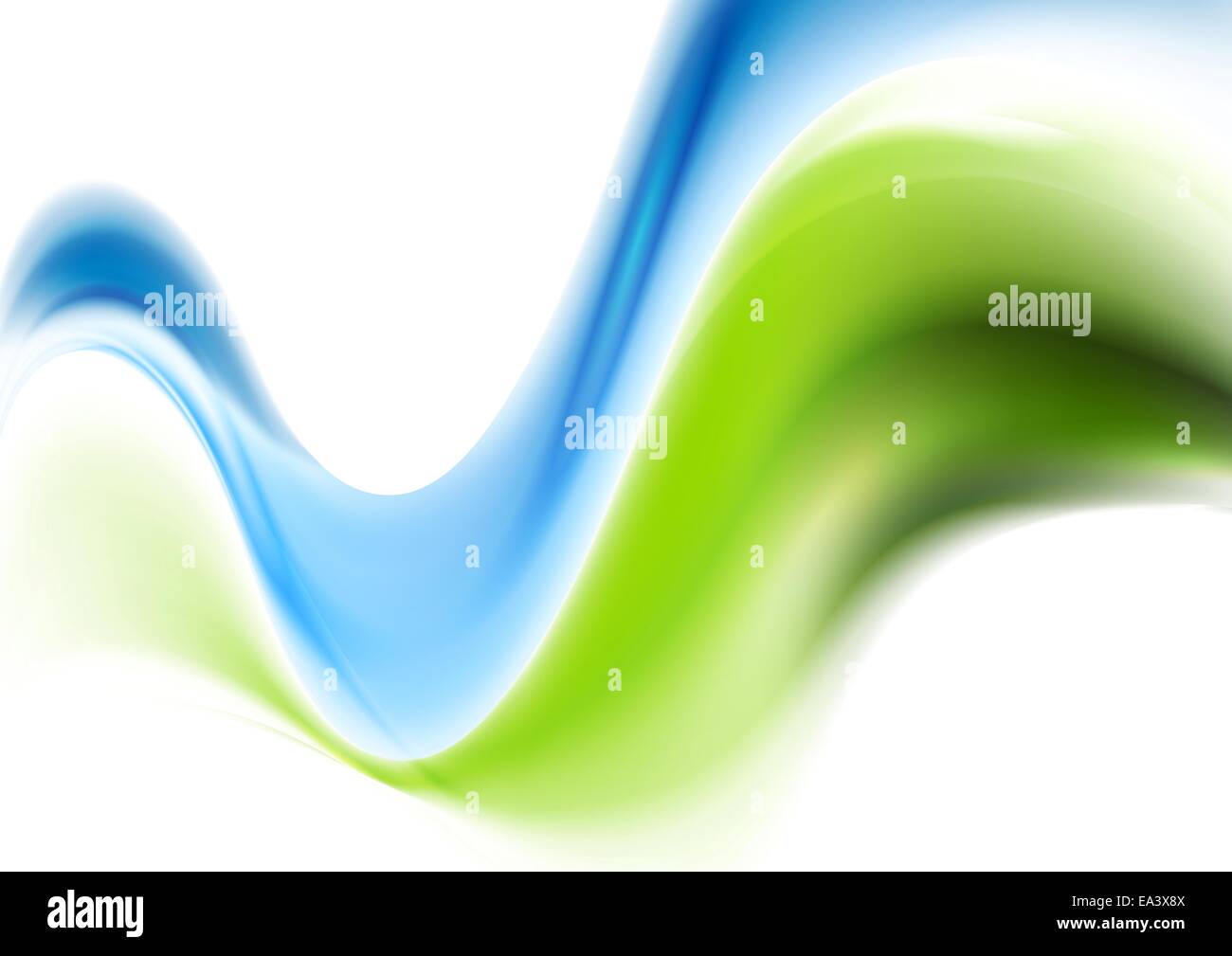 Abstract wavy smooth design. Gradient mesh Stock Photo