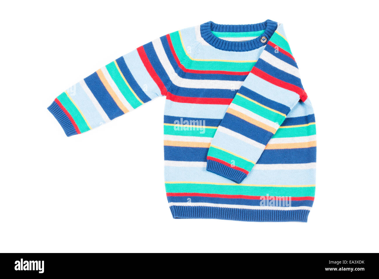 Kids striped sweater isolated Stock Photo