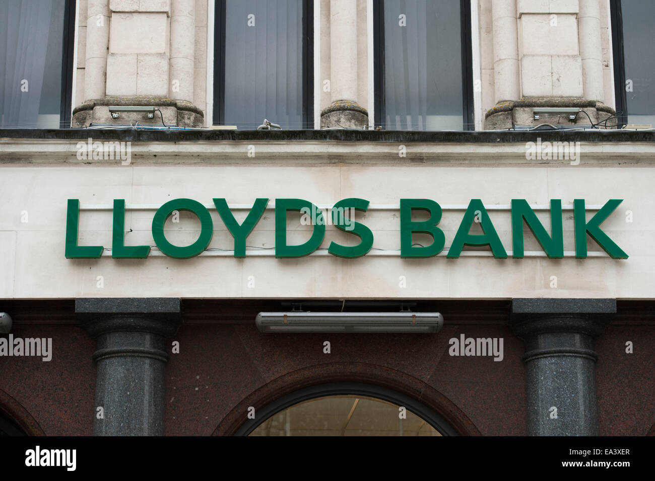 Lloyds Bank sign. Stock Photo