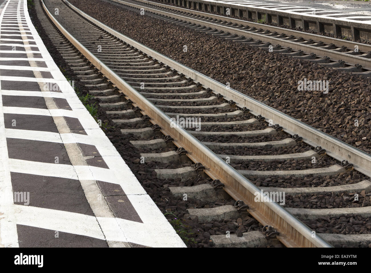 rail track Stock Photo