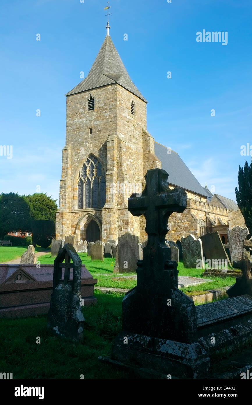St Mary's Church is a 14th-century parish church dedicated to St Mary the Virgin in Ticehurst, East Sussex, England. Stock Photo