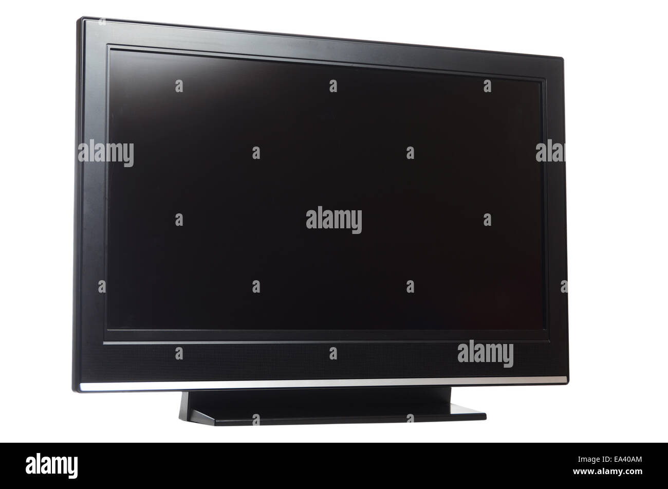 flat screen tv isolated on white Stock Photo Alamy