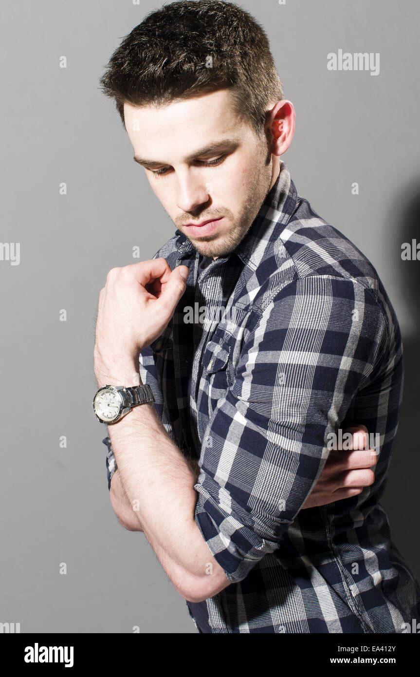 Young man in casual wear Stock Photo