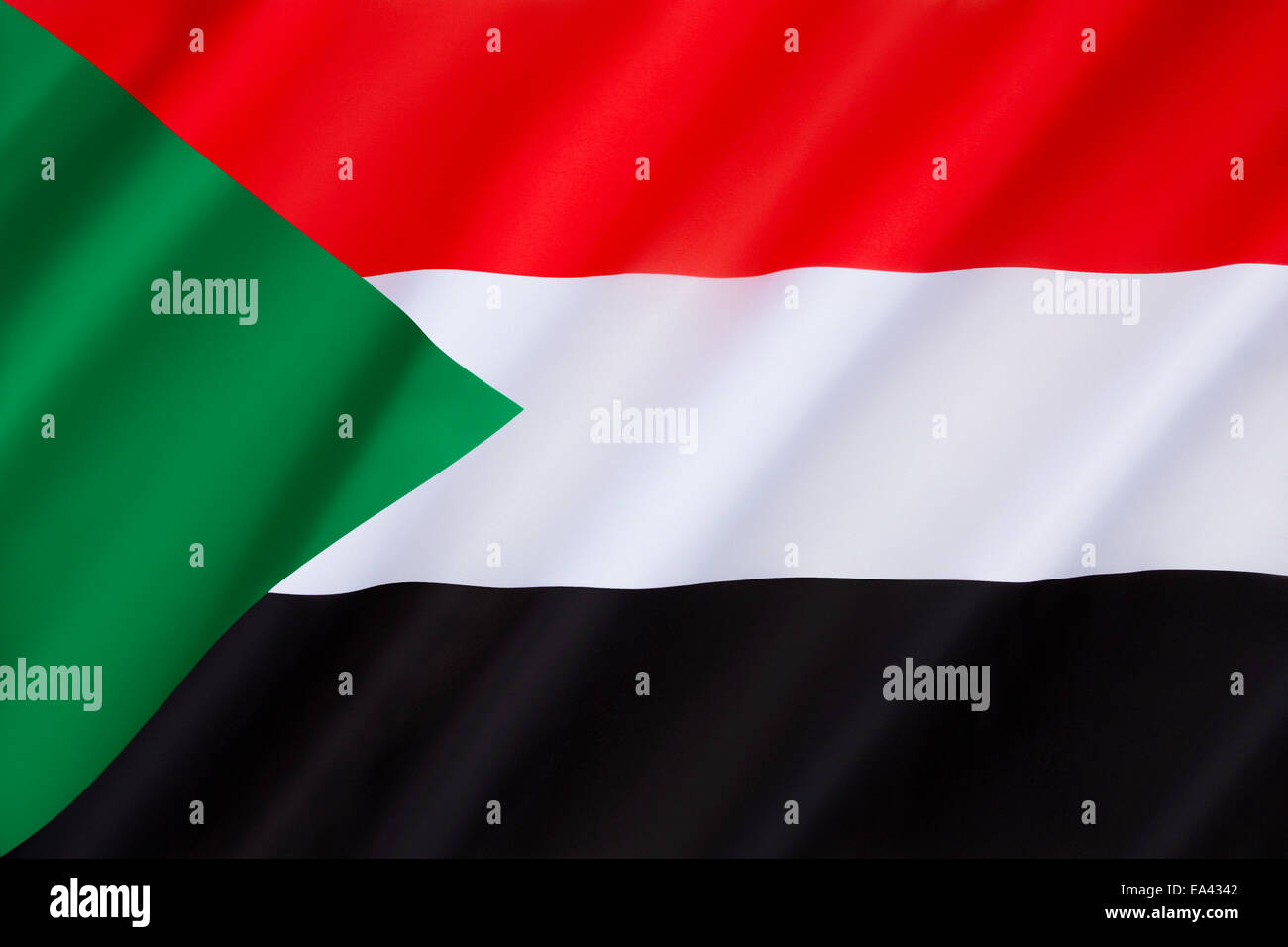 Flag of Sudan Stock Photo