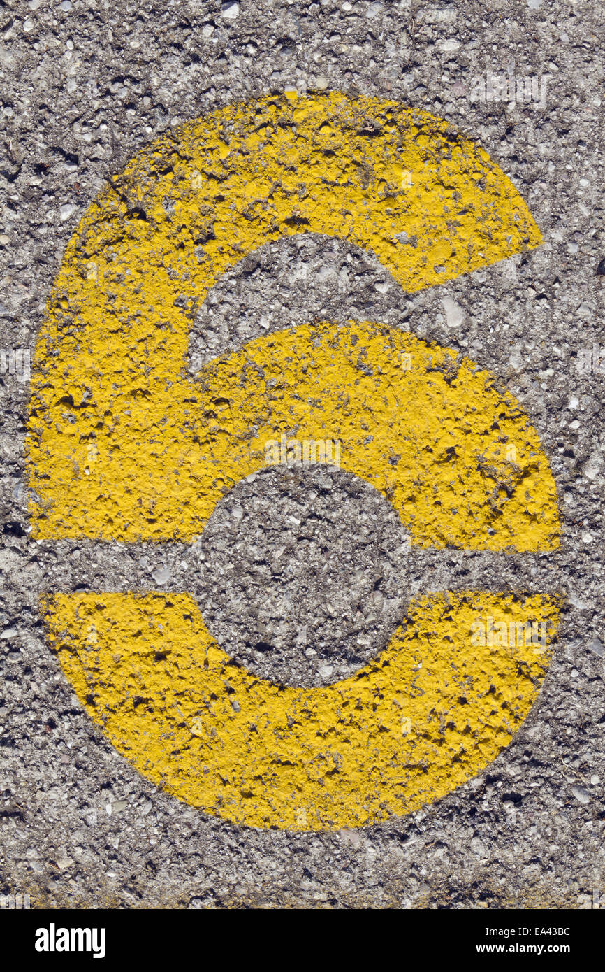 die Zahl 6 Stock Photo - Alamy