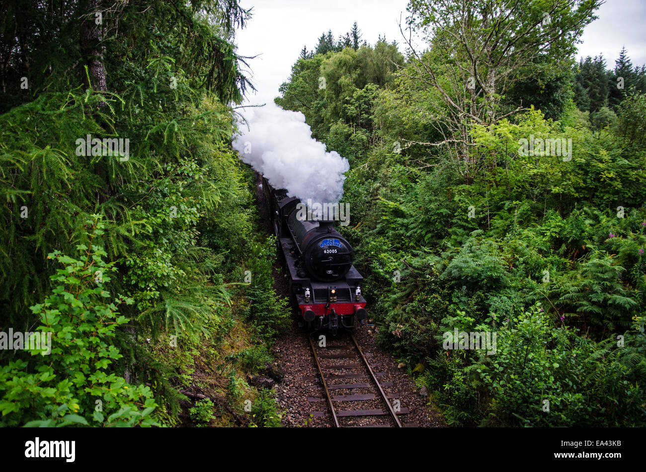 Jacobite steam train,West Highlands line,Fort William,Scotland Stock Photo