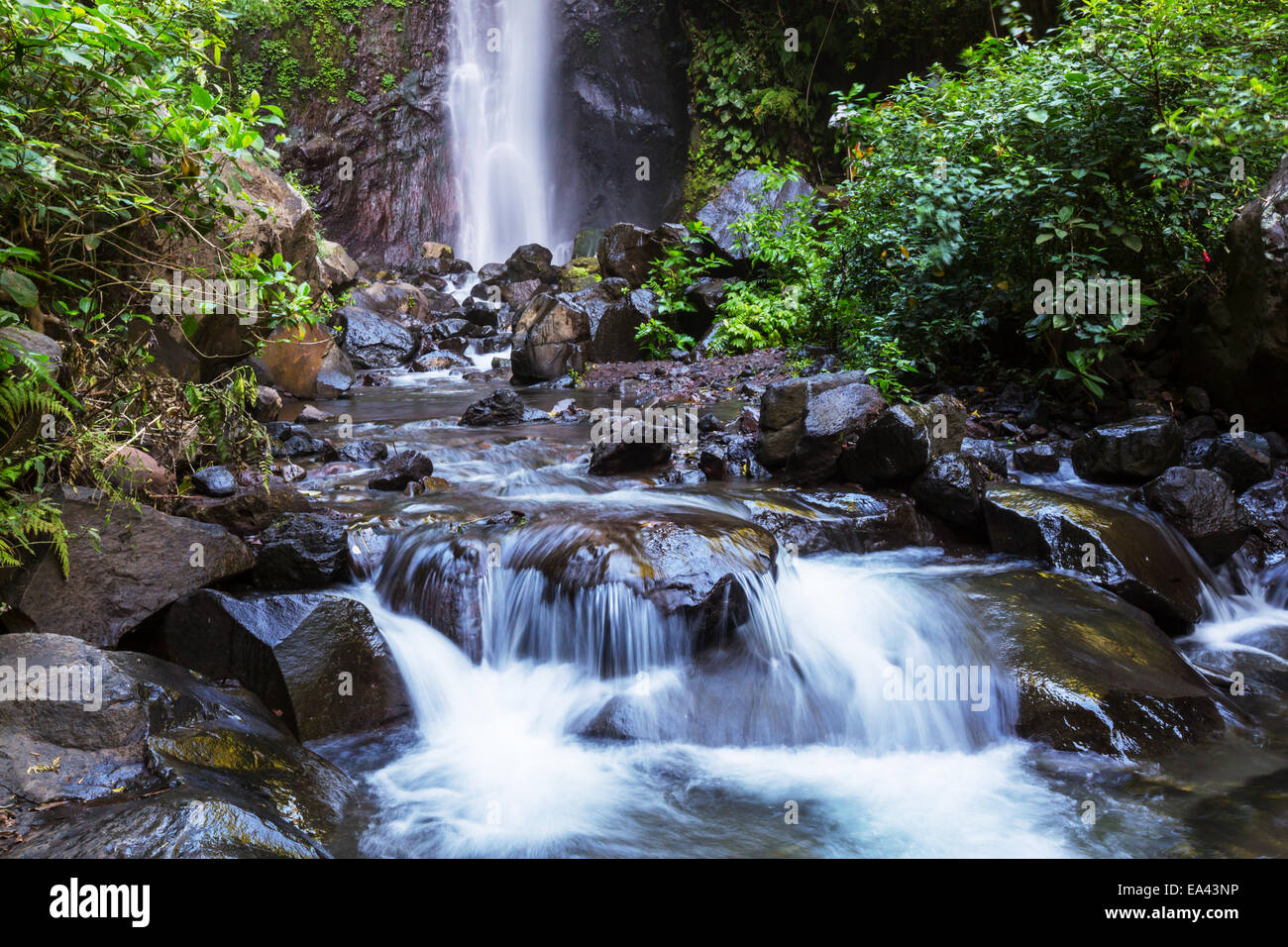 Waterfall in Indonesia Stock Photo - Alamy
