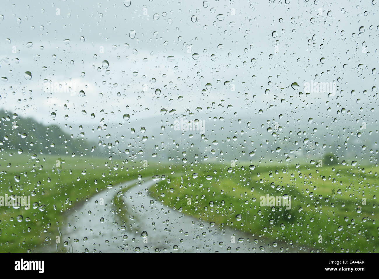 Regen regentropfen fensterscheibe hi-res stock photography and images