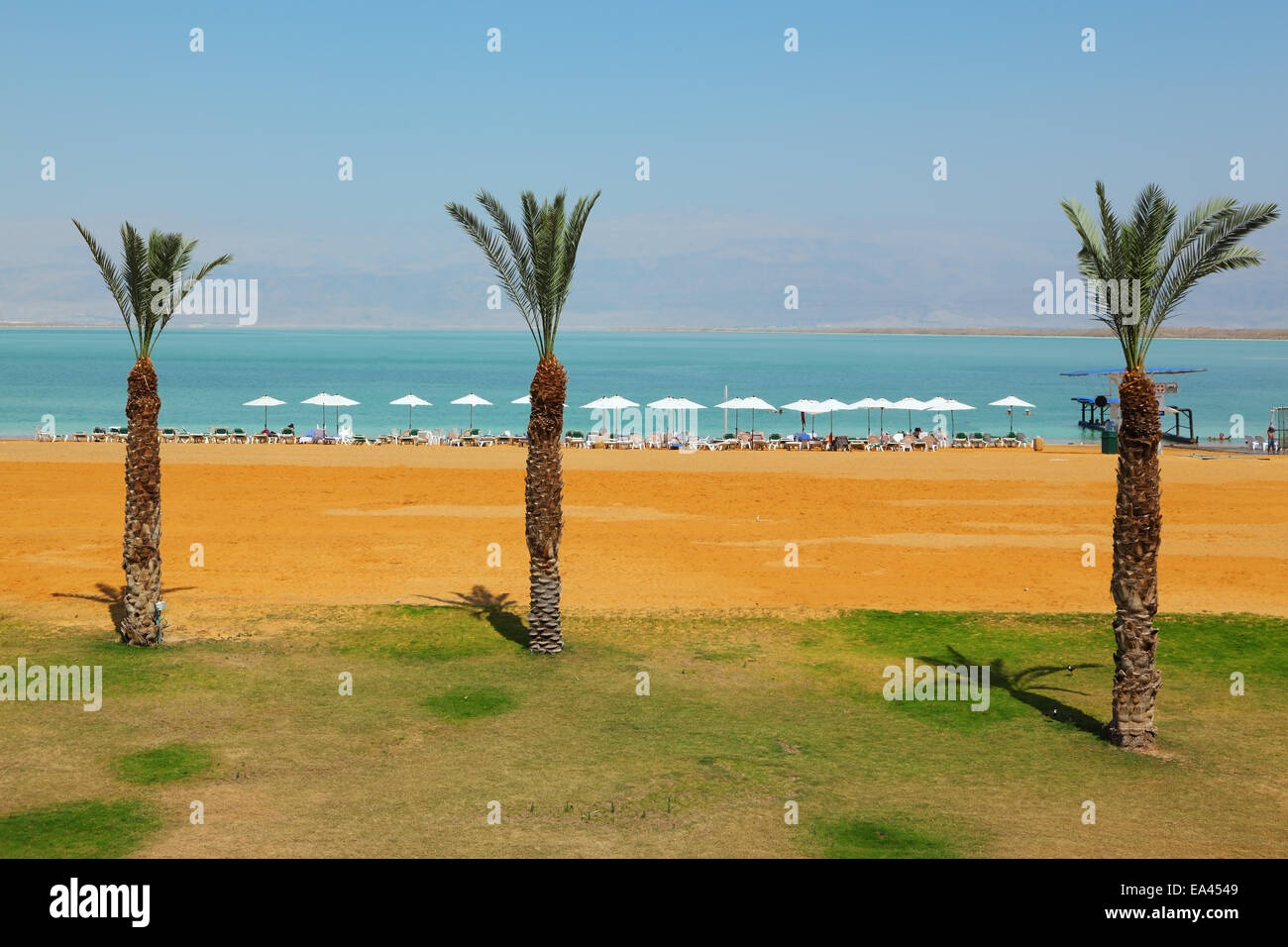 Medical beach in spring day Stock Photo Alamy