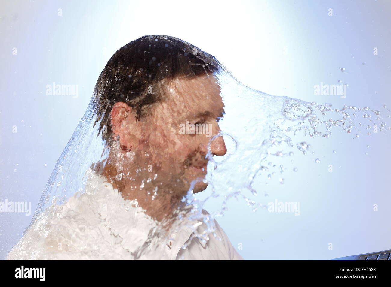 wet office worker Stock Photo Alamy