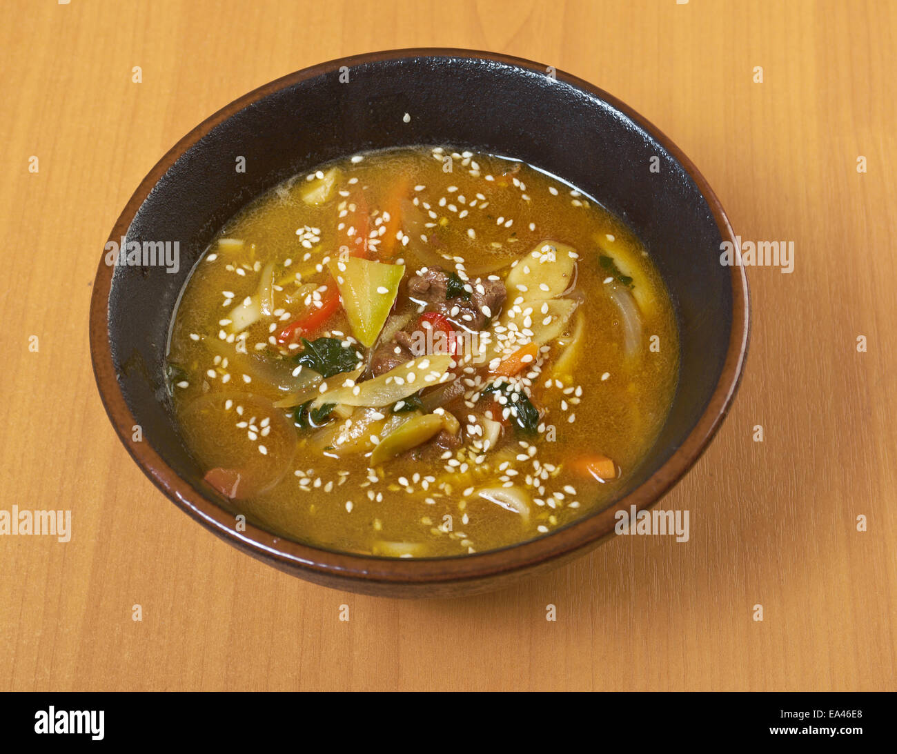 Chinese traditional meat soup Stock Photo Alamy