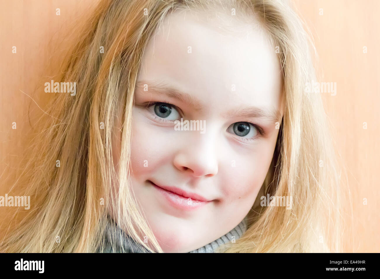 Cute girl seven years old Stock Photo