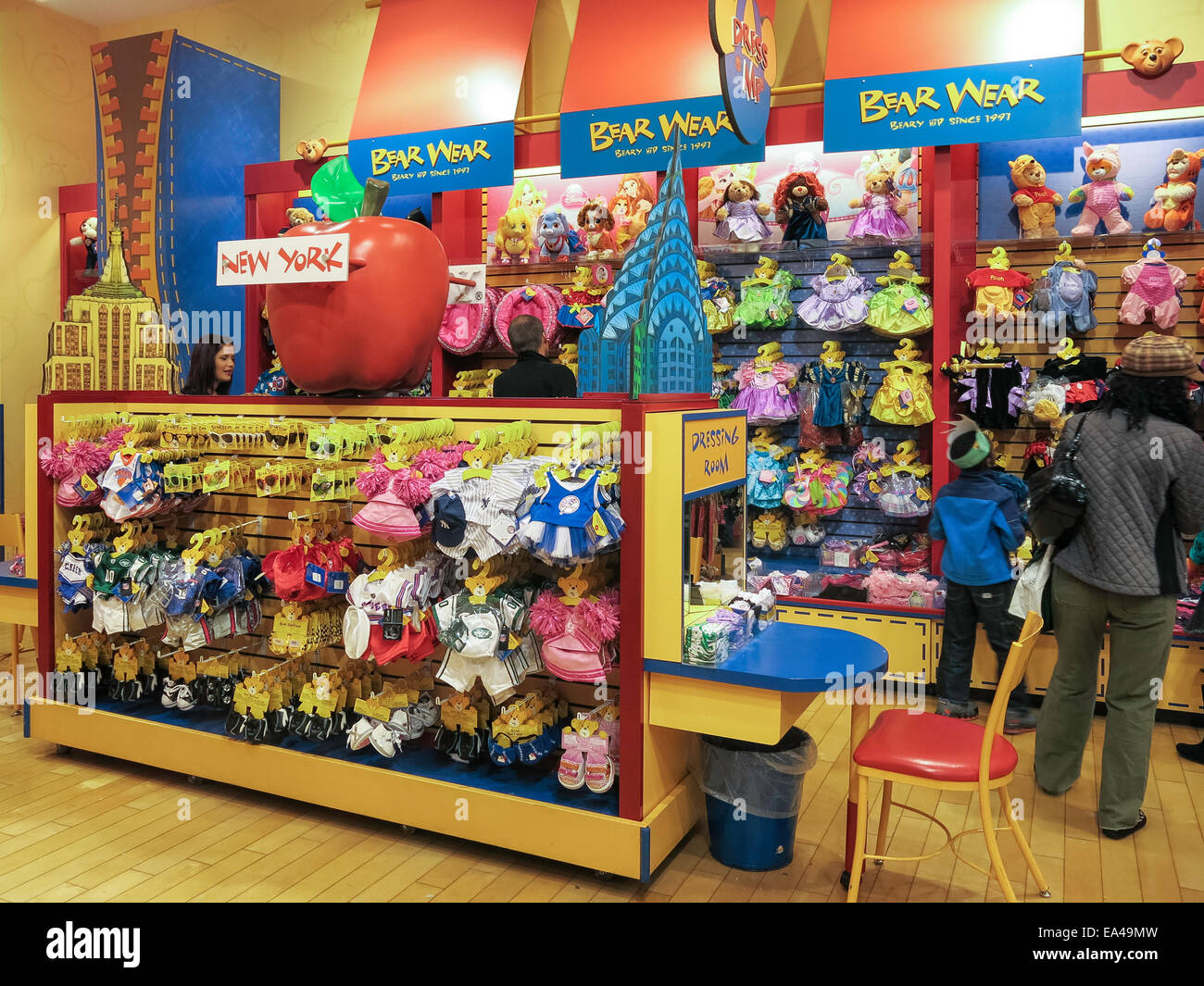 Build-A-Bear Workshop Interior, Fifth Avenue, NYC Stock Photo