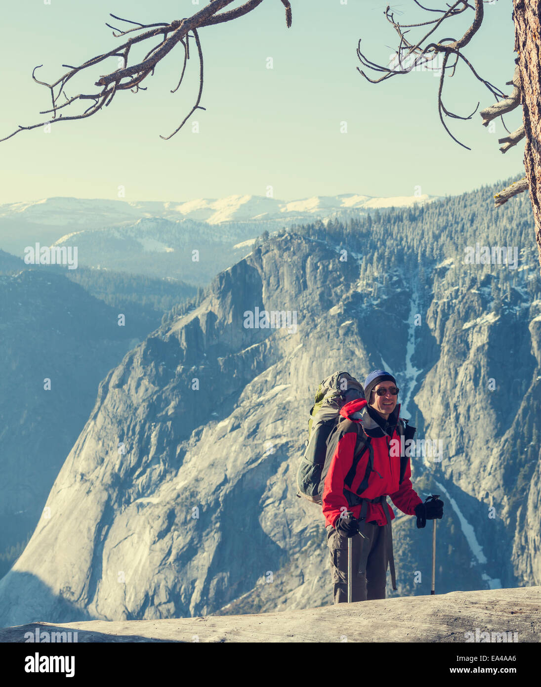 Hike in Yosemite Stock Photo Alamy