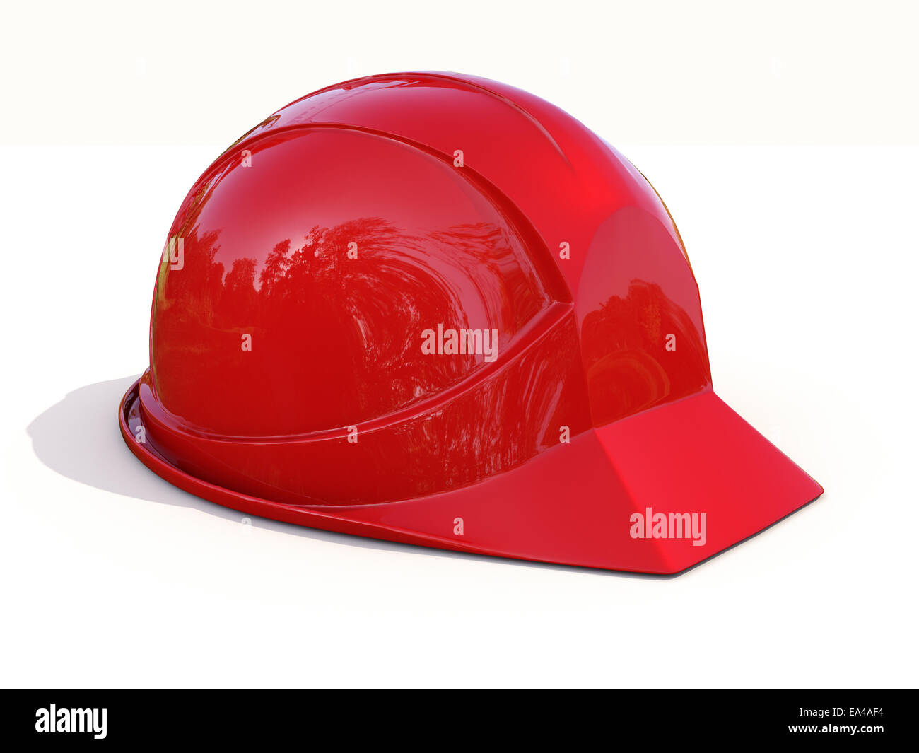 Red safety helmet Stock Photo Alamy