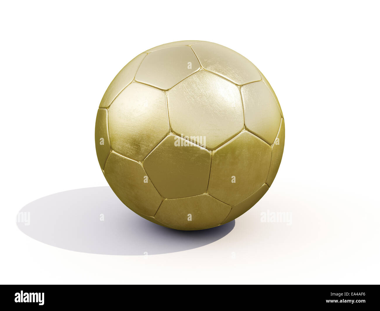 Golden soccer ball Stock Photo Alamy