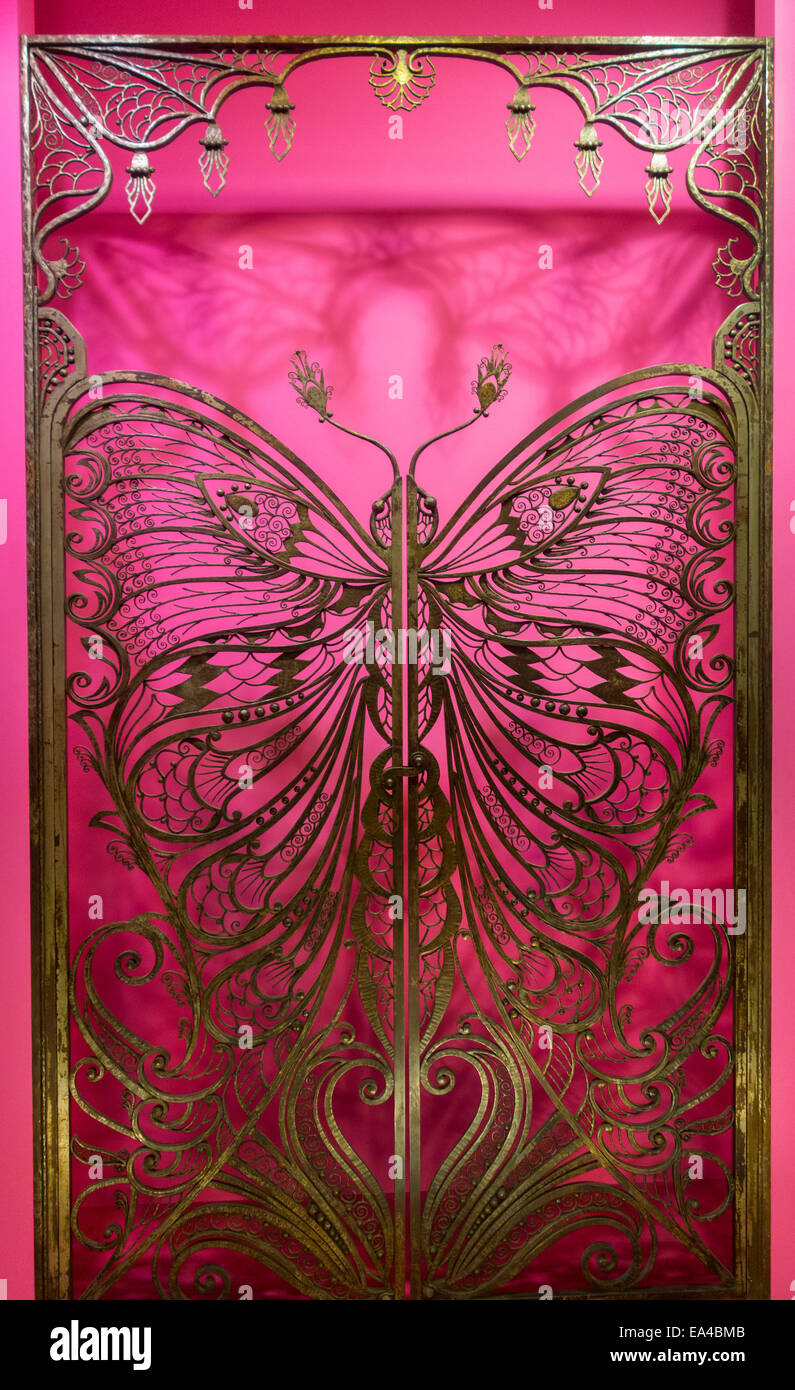 metal art deco butterfly Stock Photo Alamy