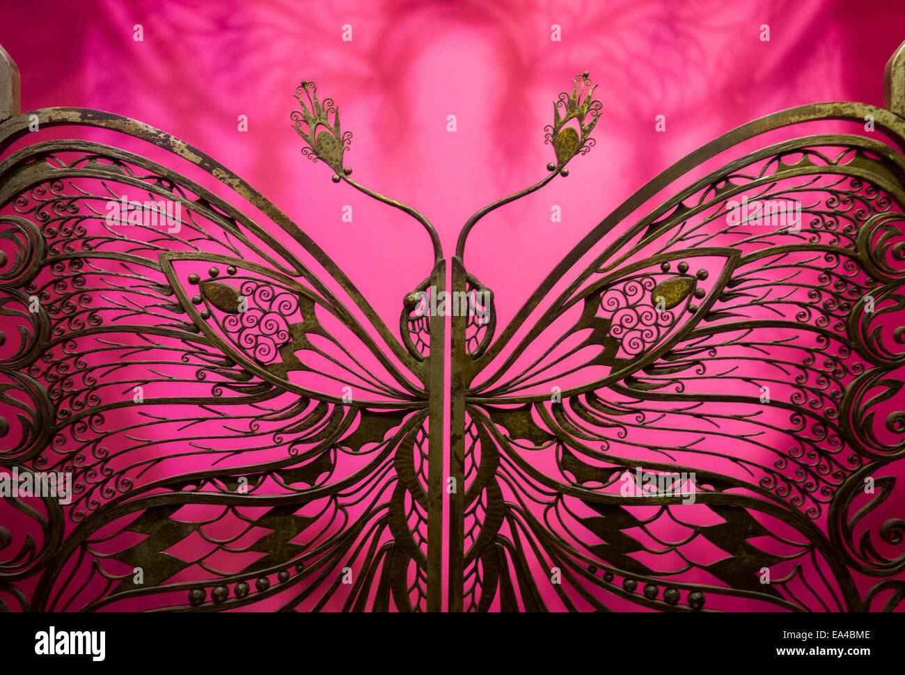 metal art deco butterfly Stock Photo Alamy