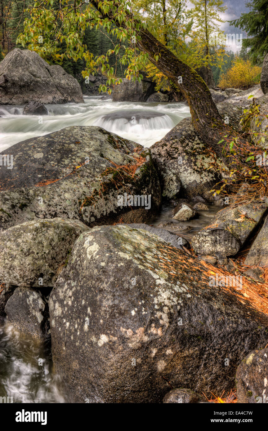 River With Large Rocks Large boulders by river Stock Photo - Alamy