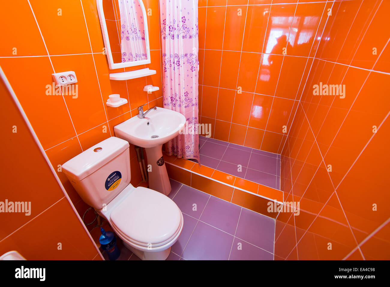 Bathroom, WC, toilet, lavatory room interior design Stock Photo Alamy
