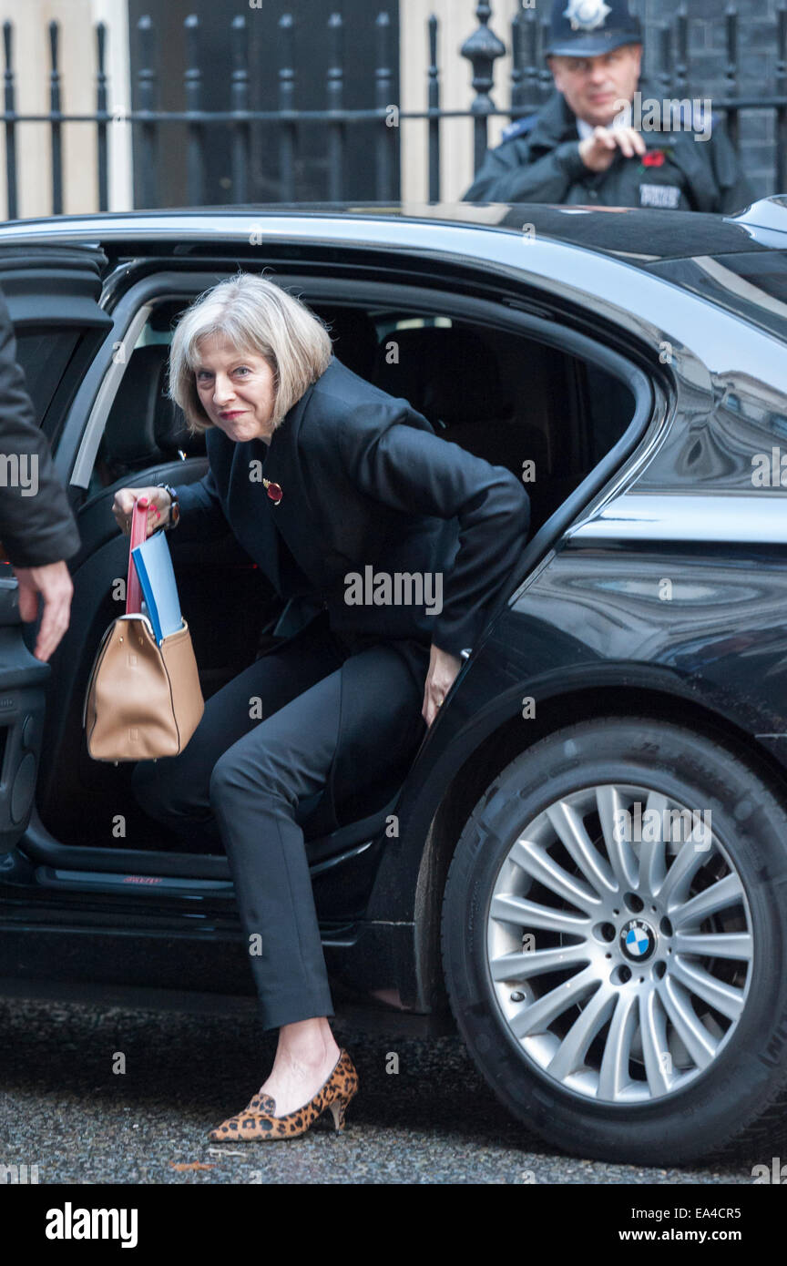 Downing Street, London, UK. 4th November 2014. Government ministers attend Downing Street for their weekly Cabinet Meeting. Pictured: Theresa May © Lee Thomas/Alamy Live News Stock Photo