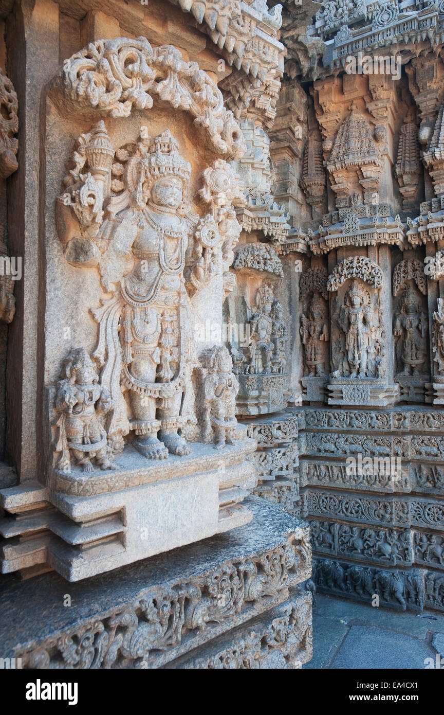 Chennakesava Temple; Somanathapura, Mysore, India Stock Photo
