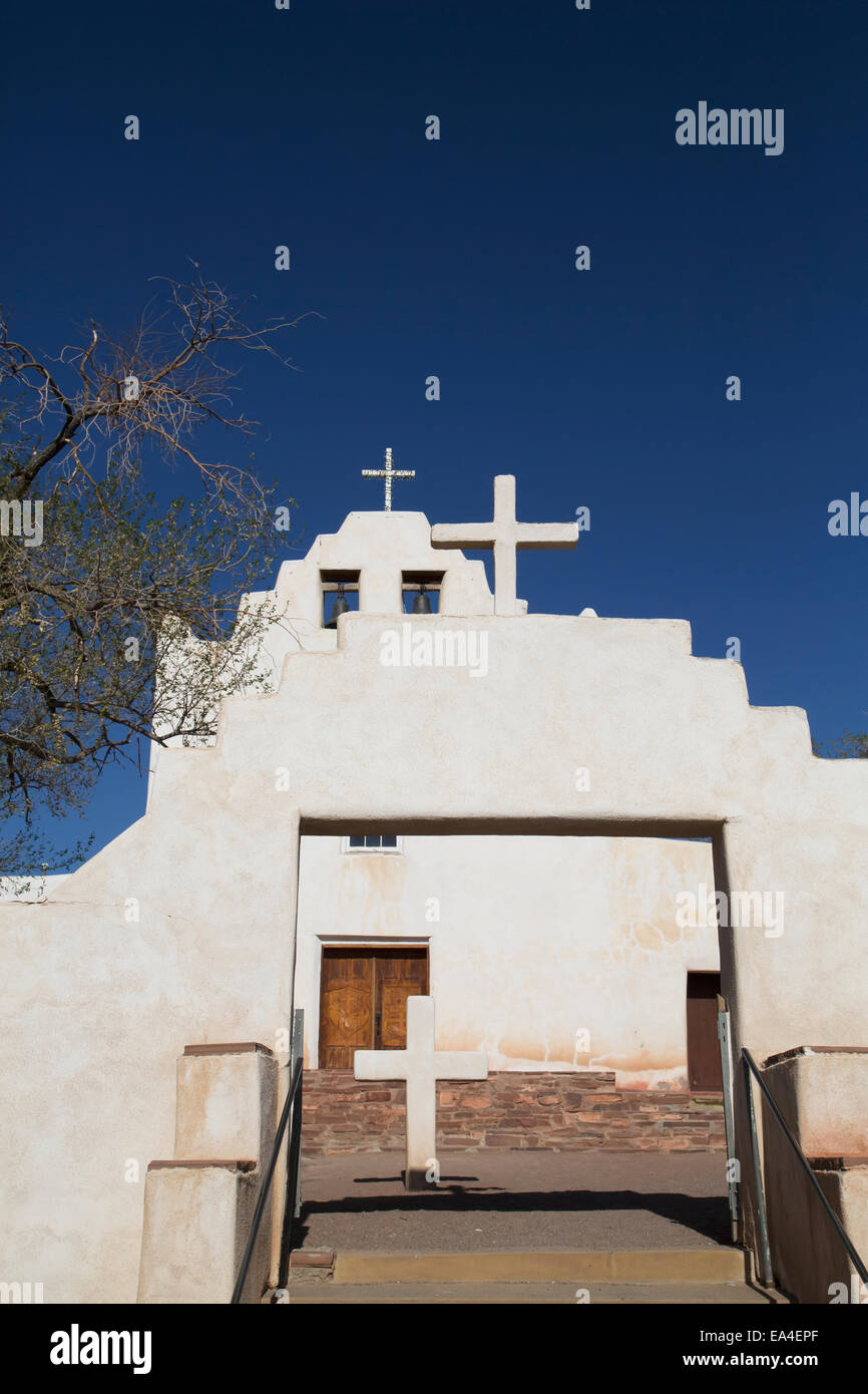 Laguna Pueblo, San Jose de la Laguna Mission and Convento; New Mexico, United States of America Stock Photo