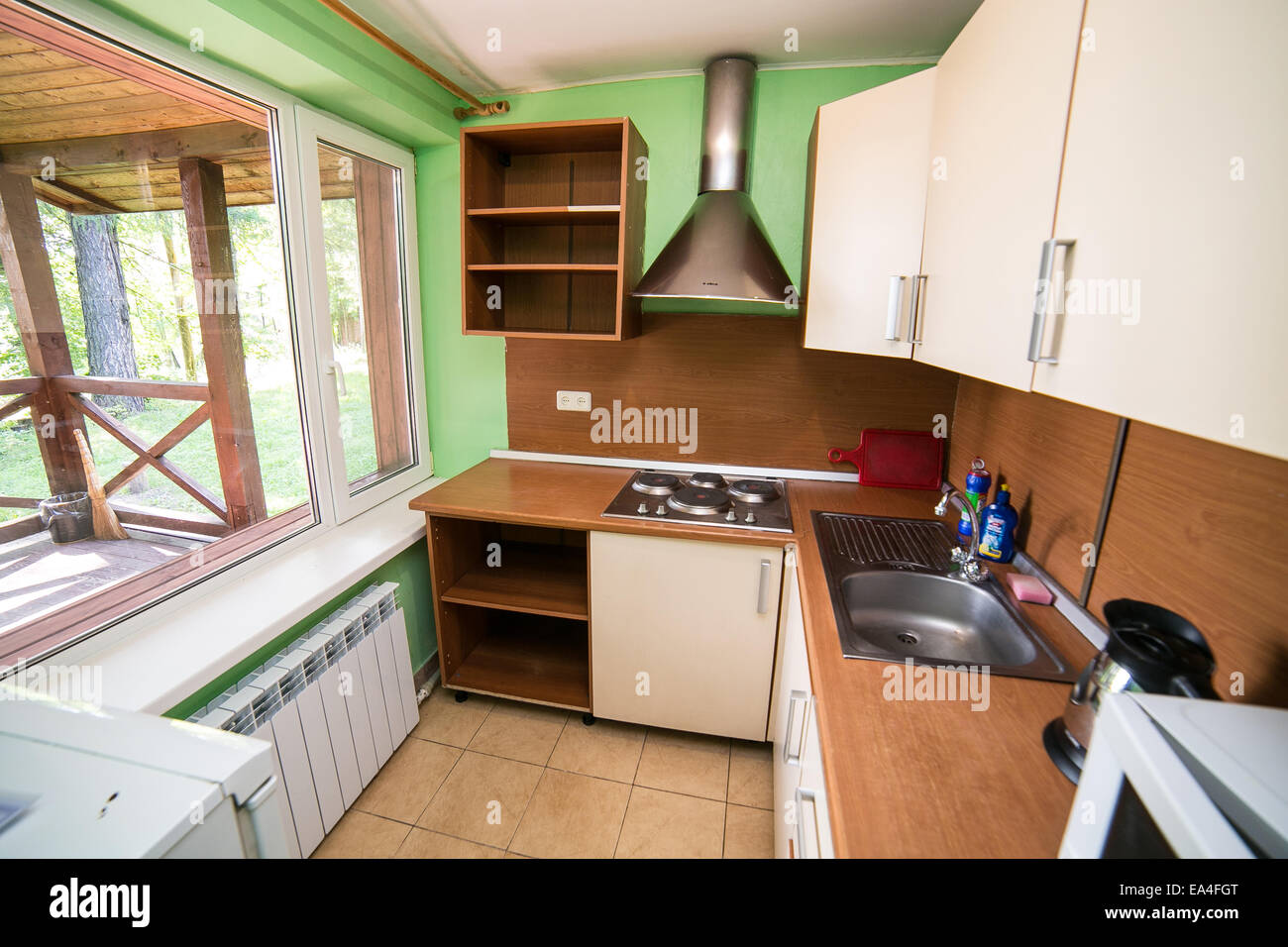 Modern home and kitchen interior design Stock Photo